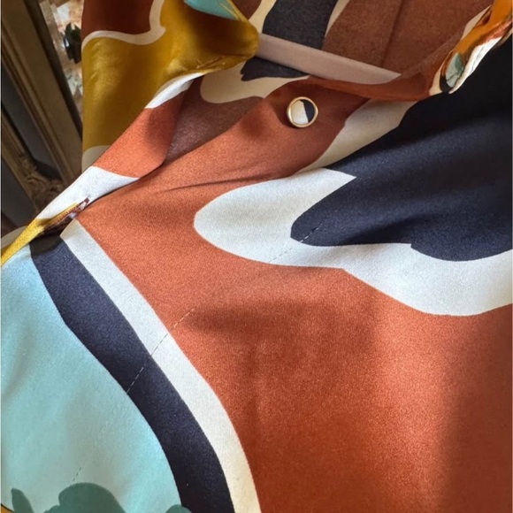 House of Harlow 1960 Multicolor Abstract Blouse - Picture 4 of 8